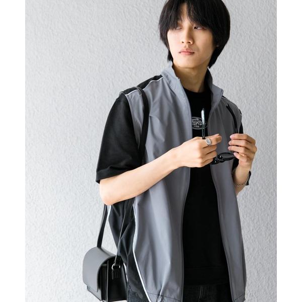 コート ジャケット 「セットアップ対応」 ブロックドトラックベスト メンズ