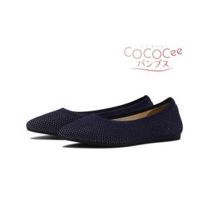 レディース パンプス ABC SELECT エービーシーセレクト POINTED KNIT ポインテッドニットパンプス W5042 NAVY｜zozo