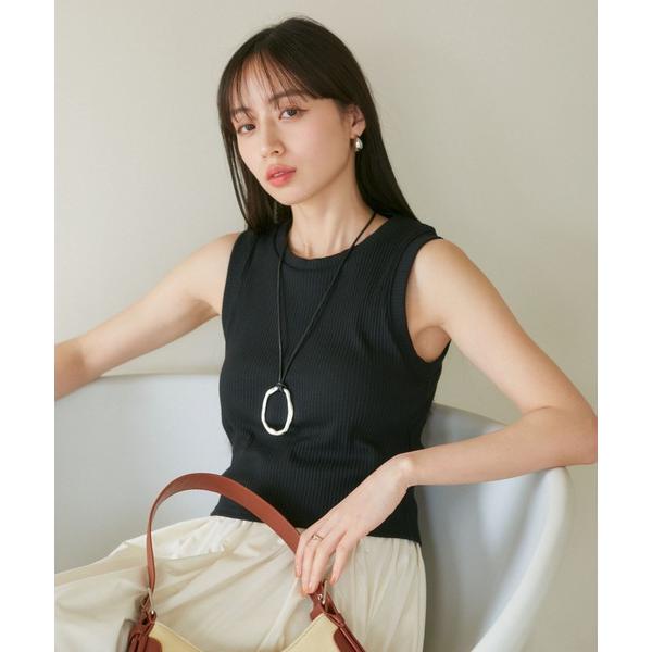 タンクトップ ノースリーブ カップ付きアメスリタンク レディース