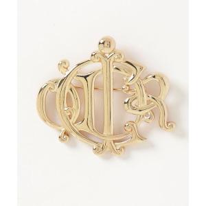 「Christian Dior」 ブローチ・コサージュ - ゴールド レディース