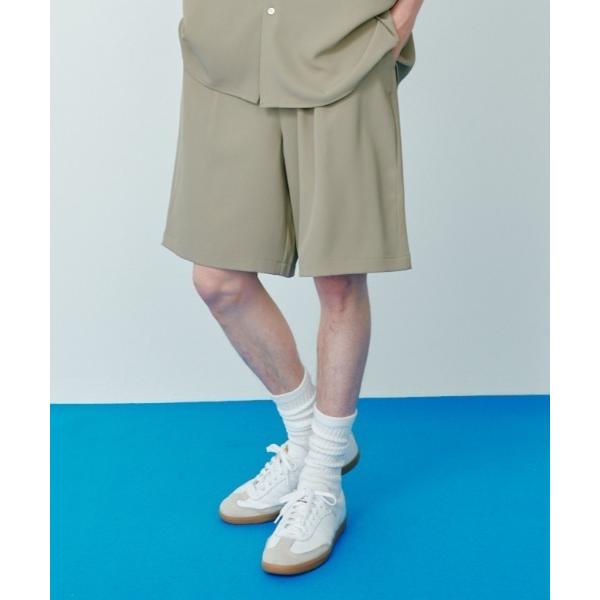 ワイドパンツ パンツ 「ユニセックスアイテム」DRAPE WIDE SHORT PANTS / とろ...