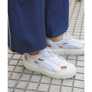 スニーカー PUMA × Ray BEAMS / 別注 プラットフォーム トレース ライト ミュール レディース