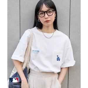 tシャツ Tシャツ レディース MLB ポケットTシャツ