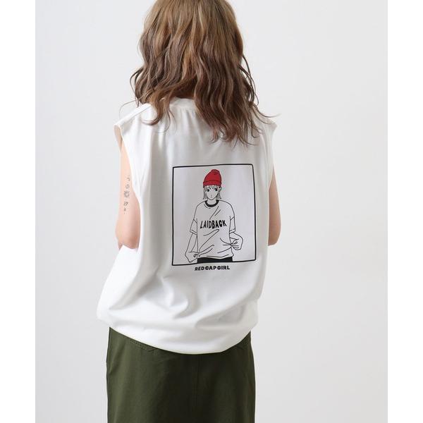 タンクトップ REDCAPGIRL ポンチ バックプリント ノースリーブ メンズ レディース