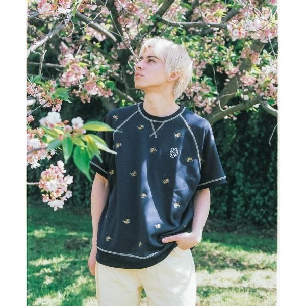 tシャツ msb patch flower embroidery pattern short sle...