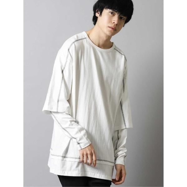 「semantic design」 長袖Tシャツ LARGE ホワイト メンズ