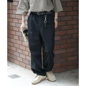 チノパン ワイドテーパード リラックスイージー シェフパンツ ワークパンツ「ILL'S」 メンズ レディース