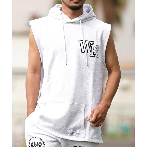 タンクトップ W/R EMノースリーブパーカー メンズ レディース