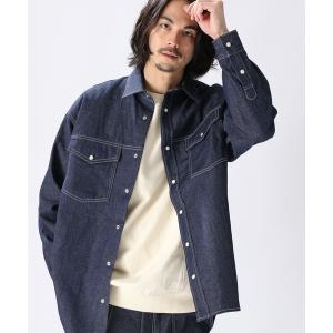 「niko and...」 長袖シャツ LARGE ネイビー メンズ