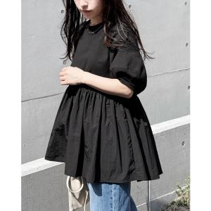 tシャツ 「ZOZOTOWN限定」パフスリーブペプラムプルオーバー レディース