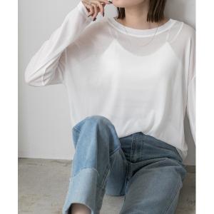 tシャツ Tシャツ レディース オーバーサイズ  カラーシアーカットソー｜zozo