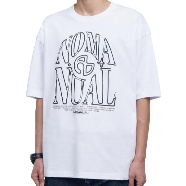 tシャツ A'GEM/9 × .kom 「NOMANUAL/ノーマニュアル」 S.N.A T-SHI...