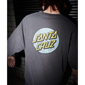 メンズ tシャツ Tシャツ 限定展開 SANTA CRUZ×FREAK'S STORE/サンタクルーズ 別注 サークルロゴバックプリント ピグメント｜zozo