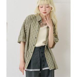 ブラウス シャツ 「セットアップ着用可能」アソートシアサッカーチェックシャツ レディース メンズ