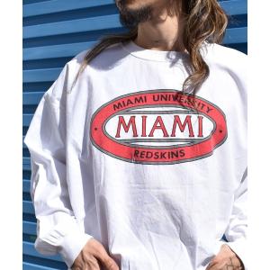 メンズ tシャツ Tシャツ 「ヴィンテージ古着」80's Champion / チャンピオン ロングスリーブTシャツ USA製 MIAMI UNIVE｜zozo