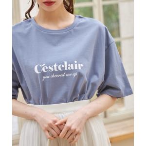 tシャツ Tシャツ レディース ロゴプリントコットンＴシャツ｜zozo