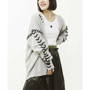 カーディガン レディース BLANKET STITCH KNIT CARDIGAN｜zozo