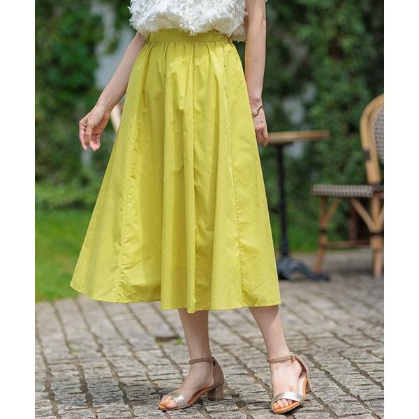 スカート ふんわり切替フレアースカート