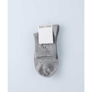 靴下 レディース 「BASIC SOCKS」Ｑスマイル無地｜ZOZOTOWN Yahoo!店