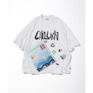 雑誌 メンズ CAHLUMN/カウラム ZINE5.1＋CAHLUMN LOGO Reversible T-Shirt/ジン ロゴ リバーシブルTシャ｜zozo