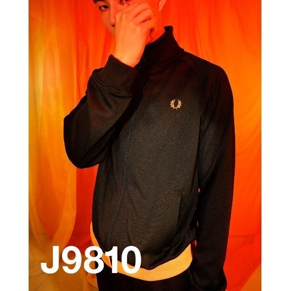 「FRED PERRY」 ジャージブルゾン M ブラック メンズ