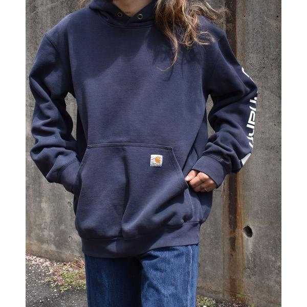 パーカー 「ヴィンテージ古着」Carhartt / カーハート ORIGINAL FIT ロゴプリン...
