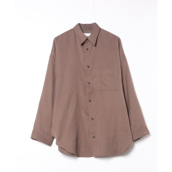 「remer」 長袖シャツ MEDIUM ブラウン メンズ