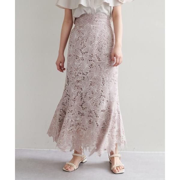 「natural couture」 ロングスカート FREE ピンクベージュ レディース