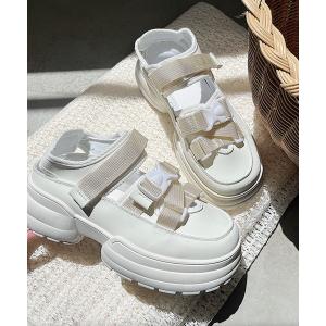 Nana スニーカー なみなみソールモノトーンスニーカー レディース