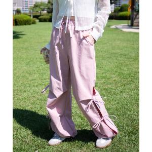 カーゴパンツ WEGO/サイドリボンパラシュートパンツ レディース｜ZOZOTOWN Yahoo!店