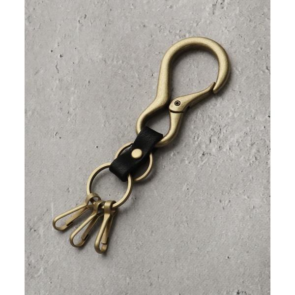 キーホルダー 「MADE IN JAPAN」レザーパーツ カラビナキーリング/キーホルダー