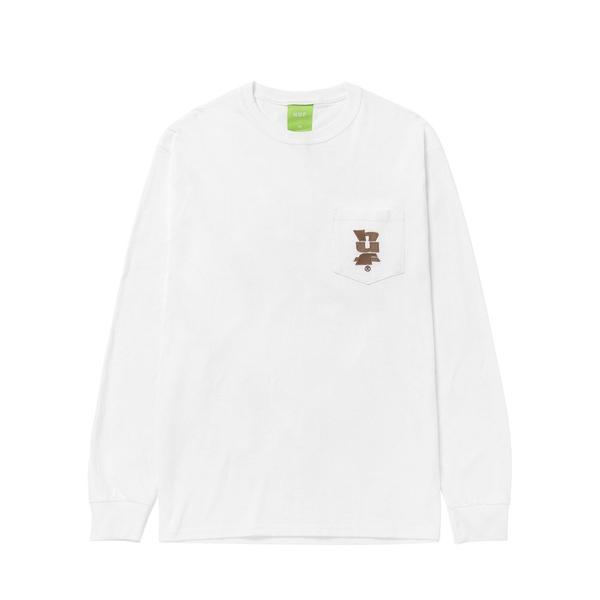 「HUF」 長袖Tシャツ X-LARGE ホワイト メンズ