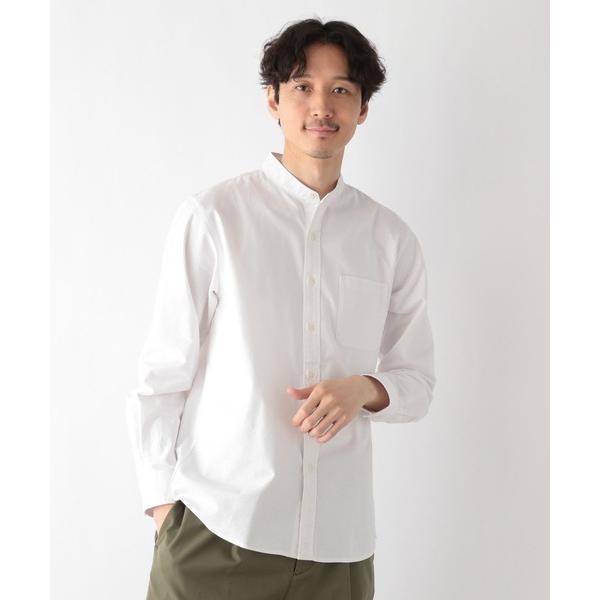 「GLOBAL WORK」 長袖シャツ MEDIUM ホワイト メンズ