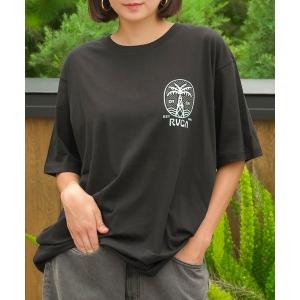 tシャツ RVCA メンズ CLIF SHORE Ｔシャツ 「2024年夏モデル」/ルーカロゴバックプリント半袖Tシャツ メンズ レディース