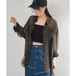 シャツ ブラウス レディース シャイニーシアーシャツ｜ZOZOTOWN Yahoo!店