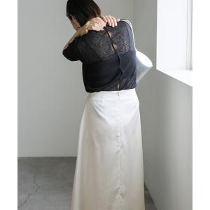 tシャツ シアーテレコバックデザイントップス レディース