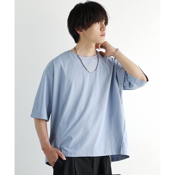 tシャツ 「MinoriTY」接触冷感オーバーサイズステッチ半袖Tシャツ カットソー メンズ ビッグ...