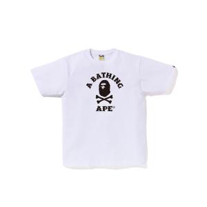 tシャツ Tシャツ メンズ APE CROSSBONE COLLEGE TEE M