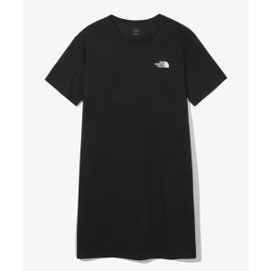 ワンピース レディース 国内未発売 THE NORTH FACE(ザ・ノースフェイス)/半袖Tシャツ 膝上丈 膝丈 ワンポイントプリント ビッグワンピ｜zozo