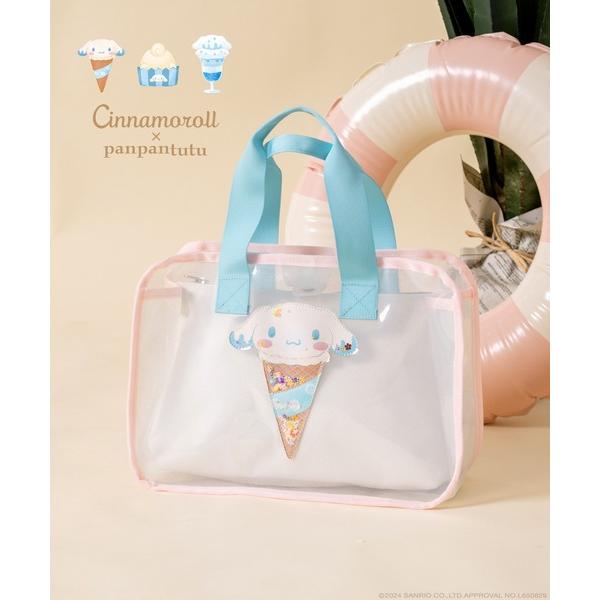 「シナモロール/マイメロディ/クロミ/恐竜」プレイフルプールバッグ(撥水ポーチ付)