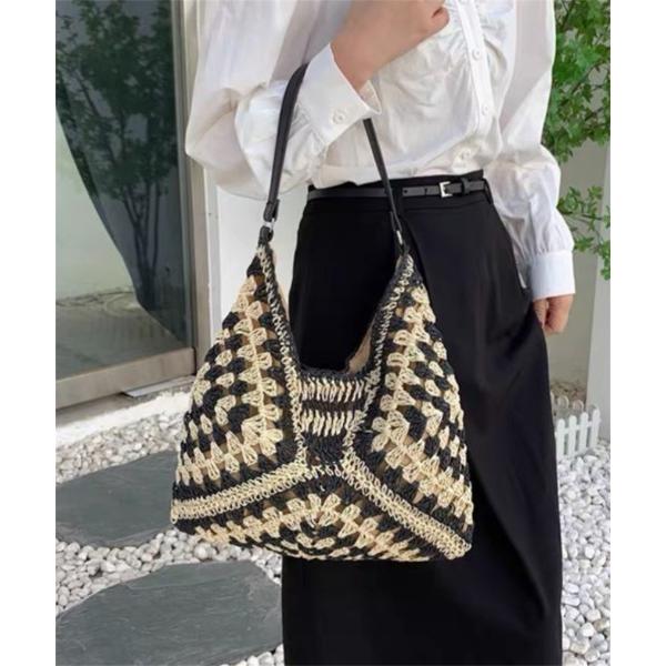 ショルダーバッグ バッグ レトロ編み柄 ショルダーバッグ レディース