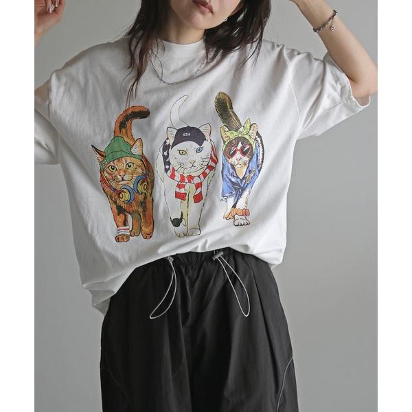 tシャツ アニマル前後プリントオーバーサイズユニセックスTシャツ レディース メンズ