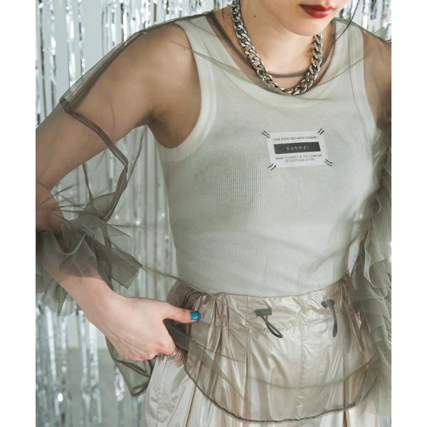 タンクトップ ノースリーブ 2WAYアメスリタンクトップ レディース