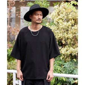 tシャツ Tシャツ メンズ IROQUOIS イロコイ / E TWILL T-SHIRTS 2WAYストレッチビッグシルエットTシャツ / 3761｜zozo