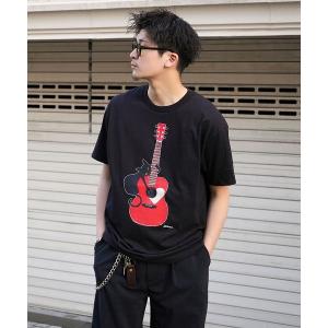 tシャツ Tシャツ メンズ 「INTERPLAY x TAKERU」アコーステッィック ニャー 半袖 Tシャツ｜zozo