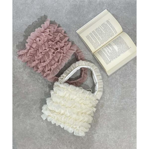 ショルダーバッグ バッグ チュールフリル2WAYバッグ レディース