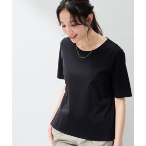 tシャツ Tシャツ レディース 「接触冷感・UVカット」シルケットスムースプルオーバー