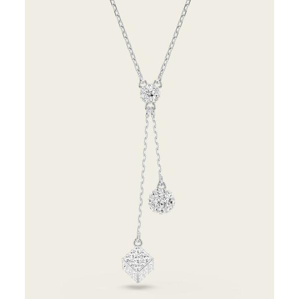 ネックレス 「公式」「スワロフスキー」Dextera ペンダント， ラウンドカット， 球体とキューブ...