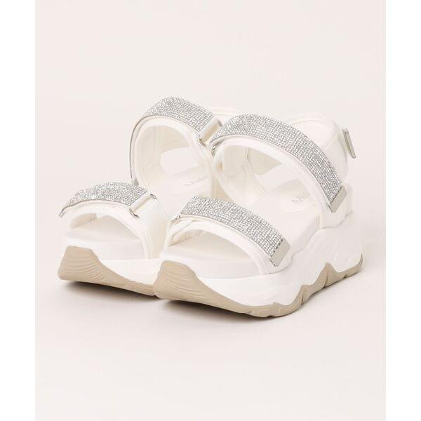 サンダル 「厚底」ダブルベルトスポーツサンダル　536-WK レディース