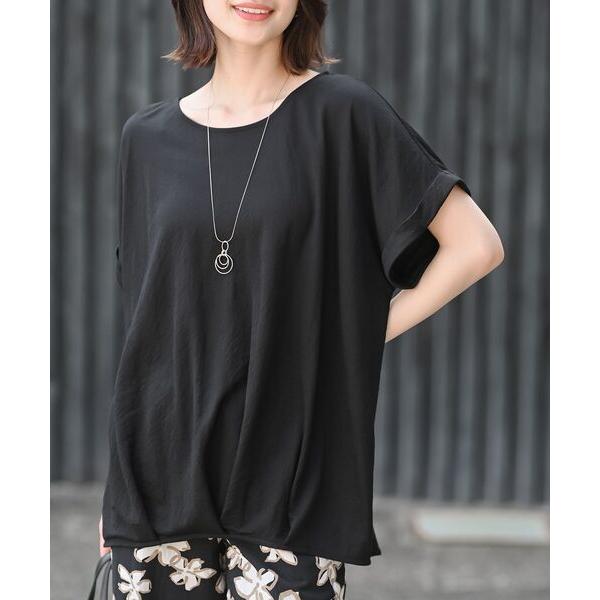 裾タックプルオーバー レディース